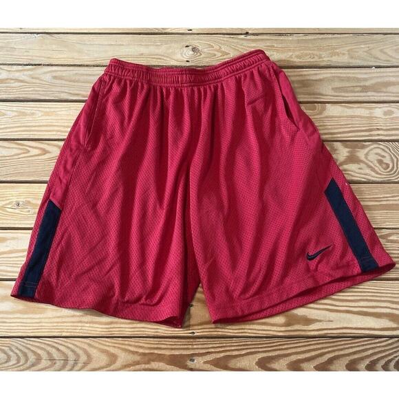 Nike Basketball Shorts Size Large Men’s Red - Picture 1 of 9